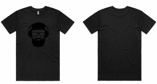 Beardy Boy T-Shirt (Black on Black)