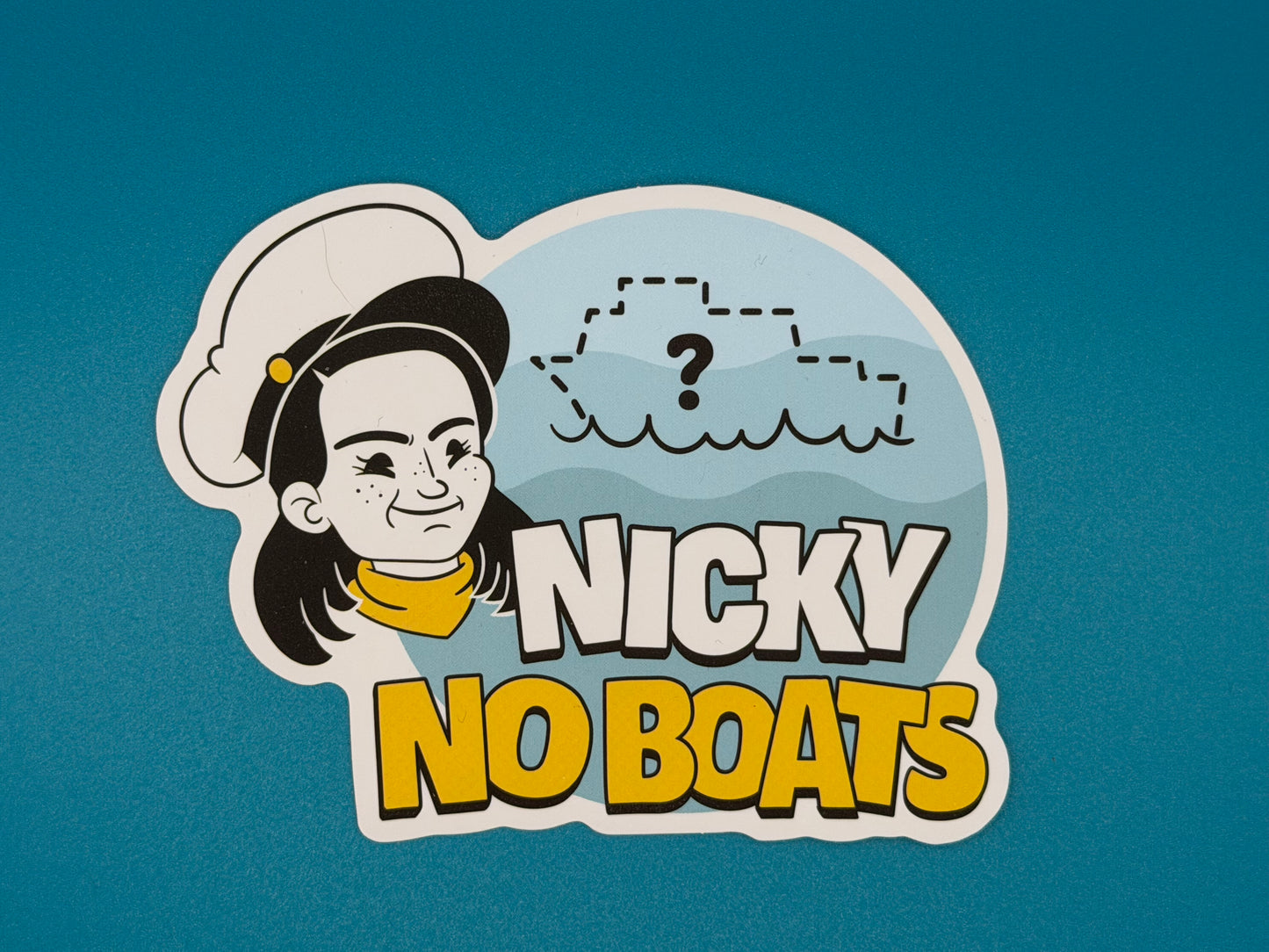 #NickyNoBoats Sticker
