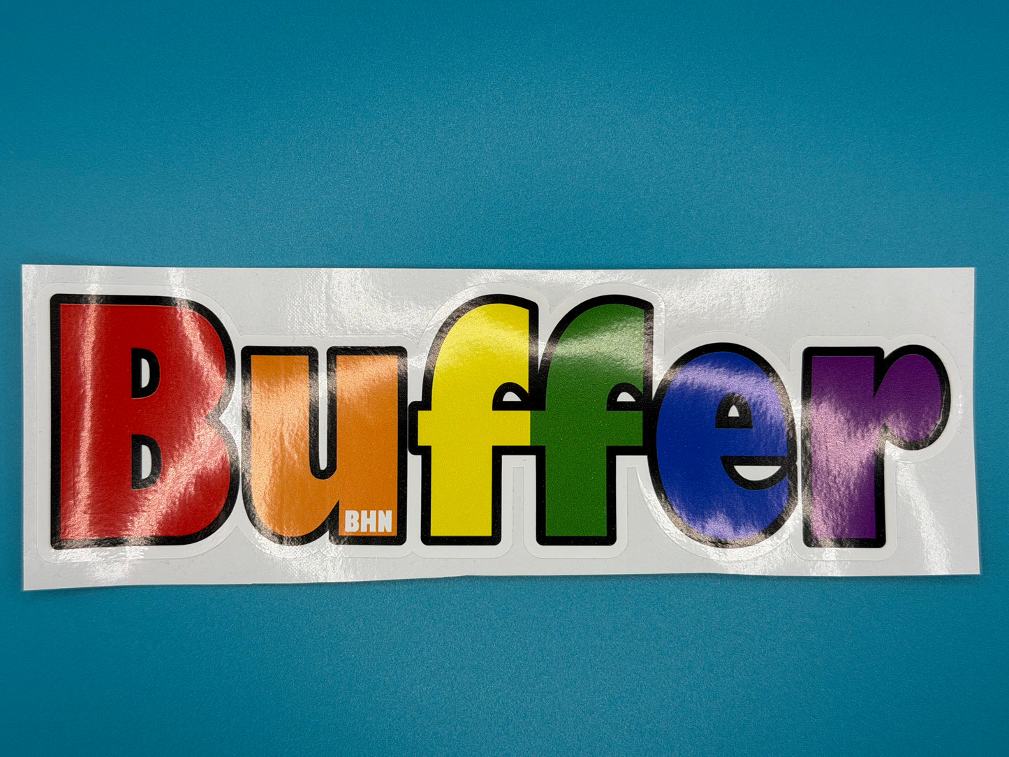 Buffer Rainbow Sticker