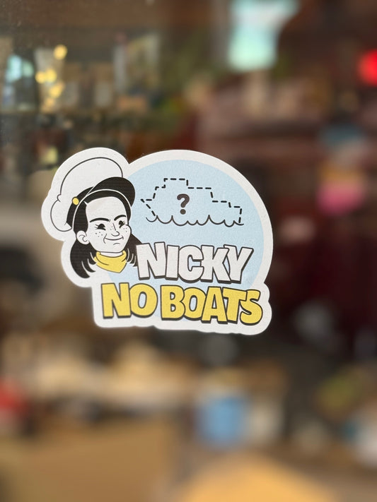 #NickyNoBoats Sticker